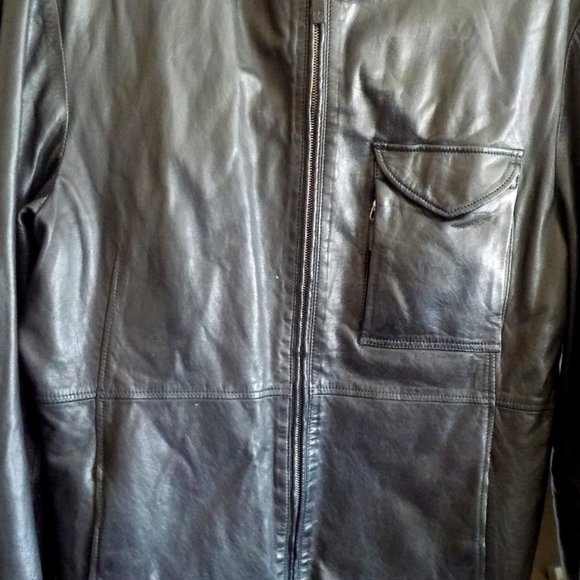 Giorgio Armani Borgo Jacket Size 56 Lamb Leather - Picture 5 of 9